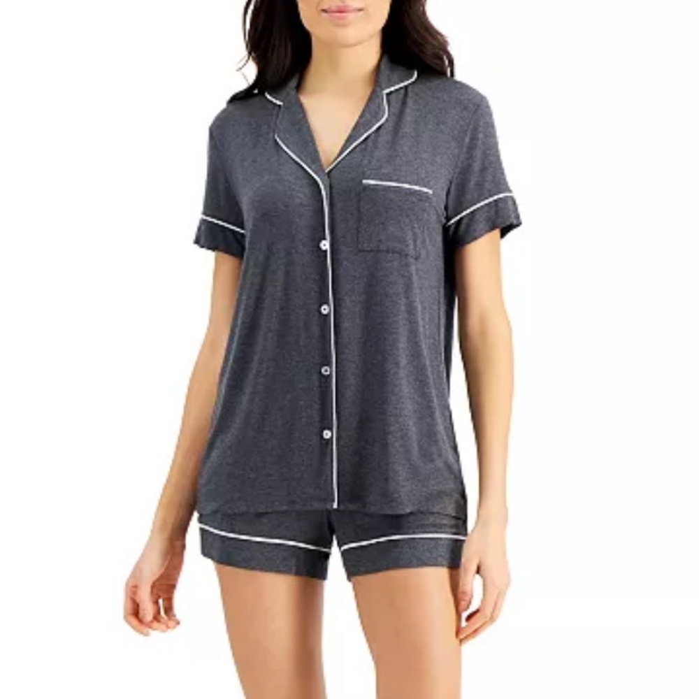 Alfani | Ultra Soft Modal Top & Shorts Pajama Set Large